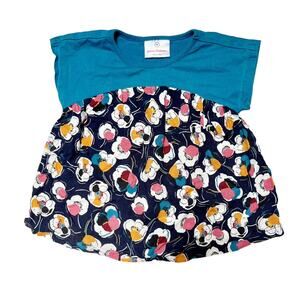 Hanna Andersson Challis Floral Print Top Size 3